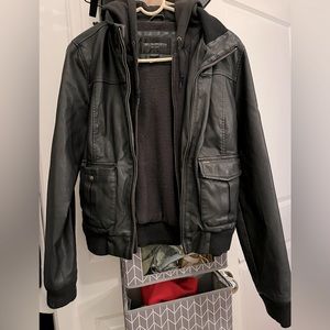 Obey Propaganda leather jacket